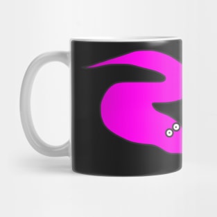 Pink Squirmles Inspired Worm On A String Mug